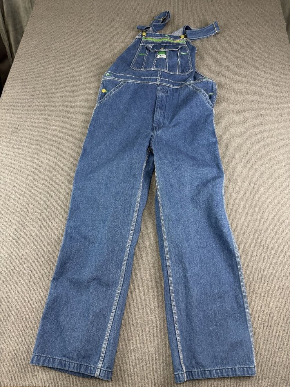 Liberty Mens Blue Denim Bib Overalls Adjustable Straps 40x29